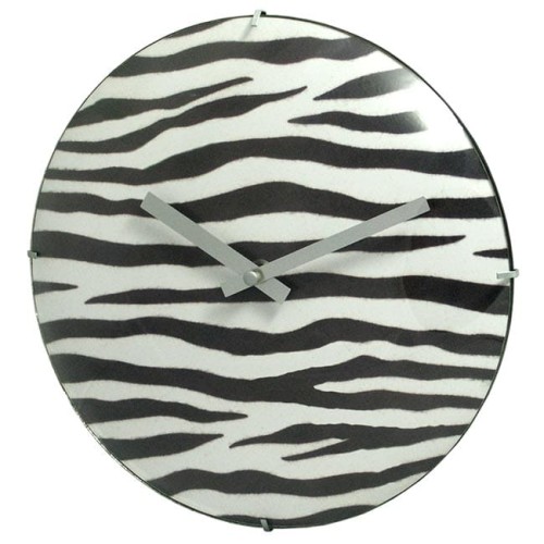 drewniany zegar z wypukła szybką