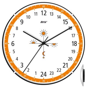 Zegar naścienny 24-godzinny convex #4A