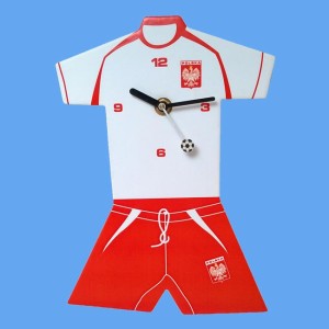 Zegar ścienny sportowy Biało-Czerwoni 