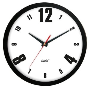 Zegar ścienny czarny modern