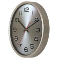 aluminiowy zegar ze srebrną ramką