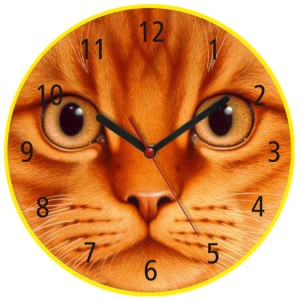 Zegar naścienny koci pyszczek