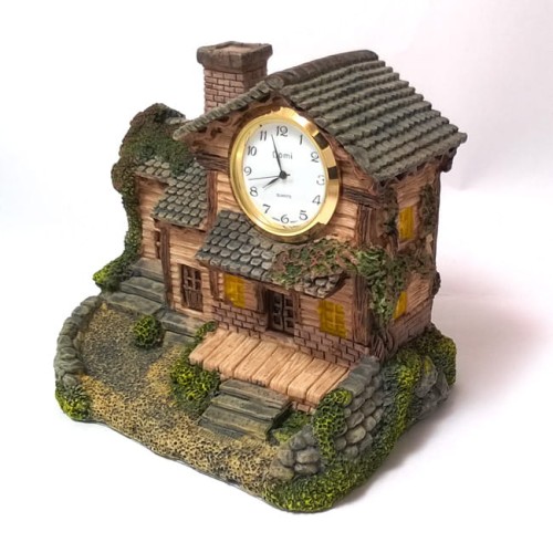 zegar ceramiczny domek