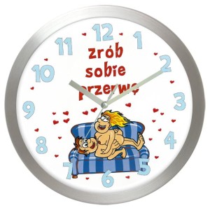 Zegar aluminiowy zrób sobie przerwę