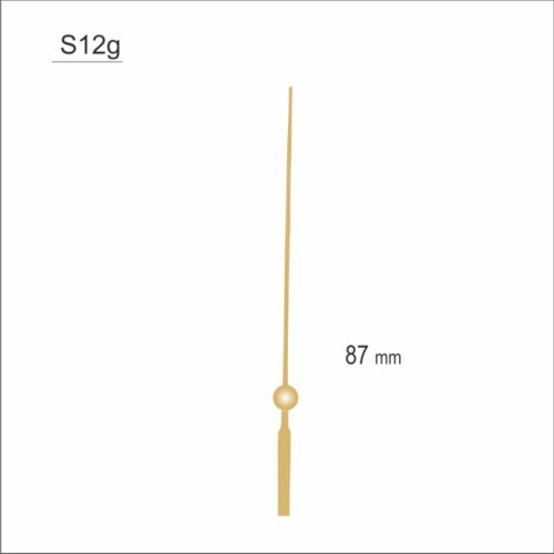 sekundnik w kolorze złotym