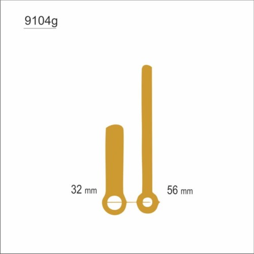 złote wskazówki zegarowe