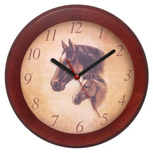 Zegar drewniany rondo koniki