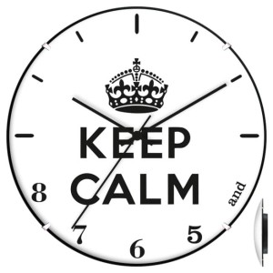 Zegar convex keep calm