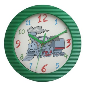 Zegar ścienny kolor lokomotywa