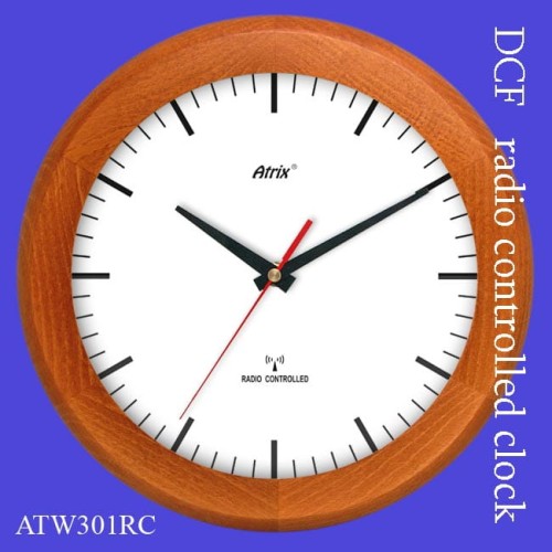 Zegar drewniany DCF calvados