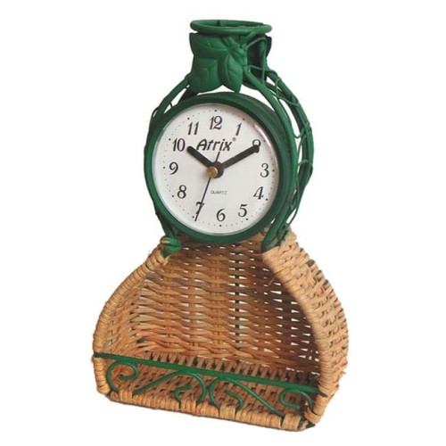 metalowy zegar dekoracyjny 