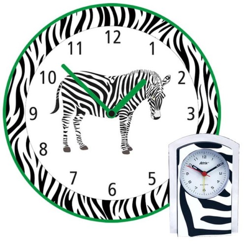 Zegar z zielonymi wskazówkami