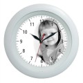 solidny biały zegar na zamówienie