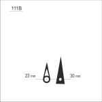 Wskazówki zegarowe czarne /W83