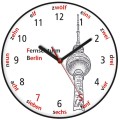 zegar Wieża TV Berlin czarny