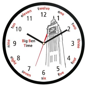 Zegar ścienny z dżwiękiem Big Ben