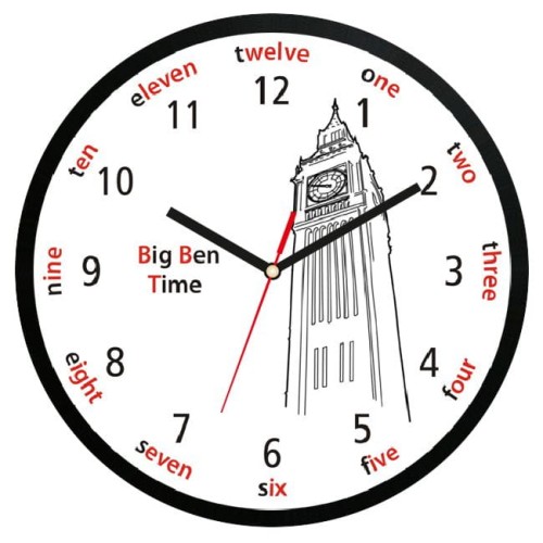 Zegar czarny z muzyką Westminster