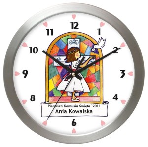 Zegar pamiątka I Komunii  #A1