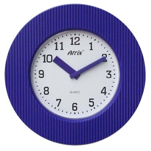 Zegar falista ramka granatowy