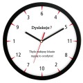 Zegar dla dyslektyka z czarną ramką