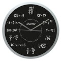 Zegar matematyk ze srebrną ramką
