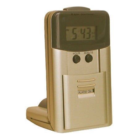 Budzik LCD z mini latarką