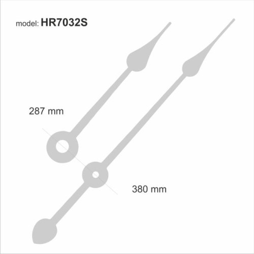 srebrne super długie wskazówki