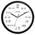 Zegar matematyczny czarny